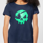 Image of Sea Of Thieves 2nd Anniversary Skull Women's T-Shirt - Navy - S - Navy