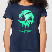 Image of Sea Of Thieves 2nd Anniversary Logo Women's T-Shirt - Navy - S - Navy
