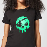 Image of Sea Of Thieves 2nd Anniversary Skull Women's T-Shirt - Black - S - Black