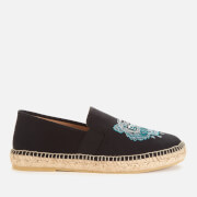 Image of KENZO Men's Tiger Head Elastic Espadrilles - Black - UK 7.5