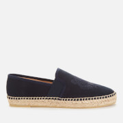 Image of KENZO Women's Tiger Head Canvas Espadrilles - Navy - UK .