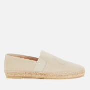 Image of KENZO Women's Tiger Head Canvas Espadrilles - Off White - UK .