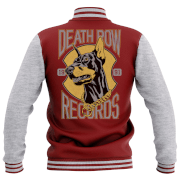 Veste Teddy Death Row Records - Bordeaux/Gris - Unisexe - S