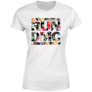 T-shirt Flowery Run Dmc - Blanc - Femme - S