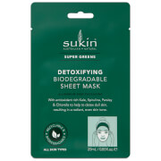 Sukin Super Greens Detoxifying Sheet Mask Sachet 25ml