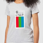Image of Betamax Label Women's T-Shirt - Grey - S