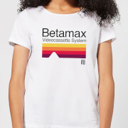 Image of Betamax Cassette System Women's T-Shirt - White - S