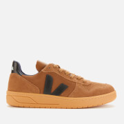 Image of Veja Men's V-10 Suede Trainers - Brown/Black/Gum Sole - UK 8