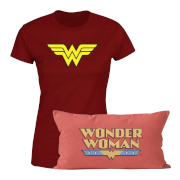 Image of Wonder Woman T-Shirt And Cushion Bundle - Men's - L