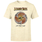 T-shirt Jurassic Park Life Finds A Way Tour - Blanc délavé - Unisexe - S