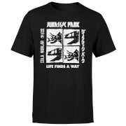 T-shirt Jurassic Park The Faces - Noir - Homme - XS - Noir