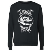 Image of Jurassic Park T-Rex Bones Women's Sweatshirt - Black - XS