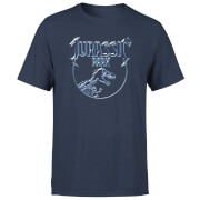 T-shirt Jurassic Park Logo Metal - Bleu Marine - Homme - XS - Navy