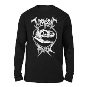 T-shirt Jurassic Park T-Rex Bones Long Sleeved - Noir - Unisexe - S