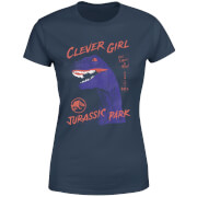 T-shirt Jurassic Park Life Finds A Way Raptor - Bleu Marine - Femme - S