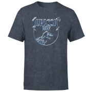 T-shirt Jurassic Park Logo Metal - Bleu Marine délavé - Unisexe - S