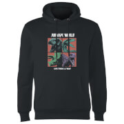 Image of Jurassic Park World Four Colour Faces Hoodie - Black - S