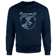 Sweat-shirt Jurassic Park Logo Metal - Bleu Marine - S