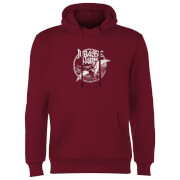 Image of Jurassic Park Flying Threat Hoodie - Burgundy - S