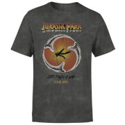 T-shirt Jurassic Park Life Finds A Way Tour - Noir délavé - Unisexe - S