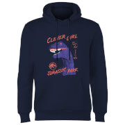 Image of Jurassic Park Life Finds A Way Raptor Hoodie - Navy - S