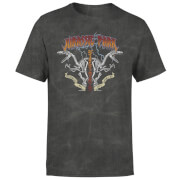 T-shirt Jurassic Park Raptor Twinz - Noir délavé - Unisexe - S