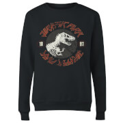 Image of Jurassic Park Classic Twist Women's Sweatshirt - Black - XS