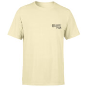 T-shirt Jurassic Park Jurassic Park Punk Logo Brodé Vintage - Blanc délavé - Unisexe - S