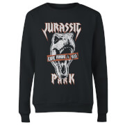 Image of Jurassic Park Rex Punk Women's Sweatshirt - Black - XS
