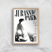 Poster Fine Art Jurassic Park Life Finds A Way - A4 - Wooden Frame