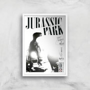 Poster Fine Art Jurassic Park Life Finds A Way - A4 - White Frame