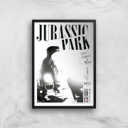 Poster Fine Art Jurassic Park Life Finds A Way - A3 - Black Frame