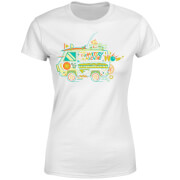 T-shirt The Mystery Machine - Blanc - Femme - S - Blanc