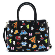 Image of Loungefly Disney Sensational 6 Aop Outfits Crossbody