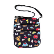 Image of Loungefly Disney Sensational 6 Aop Outfits Nylon Passport Bag