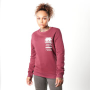 Image of Teenage Mutant Ninja Turtles Bebop And Rocksteady Women's Sweatshirt - Burgundy - XS - Burgundy