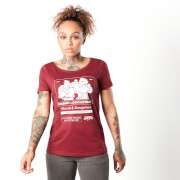 Image of Teenage Mutant Ninja Turtles Bebop And Rocksteady Women's T-Shirt - Burgundy - XS - Burgundy
