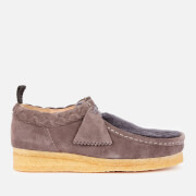 Image of Clarks Originals Women's Suede Wallabee Shoes - Grey - UK 3