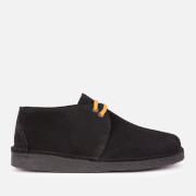 Image of Clarks Originals Men's Desert Trek Suede Shoes - Black - UK 11