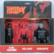 Super7 Hellboy ReAction Figure - Pack A (Hellboy with Horns, Karl Kroenen, Kriegaffe Ape) Action Figure