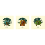 Posters Silent Running de Matt Ferguson (Lot de 3)