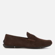 Image of Emporio Armani Men's Suede Driving Shoes - Brown - UK 7