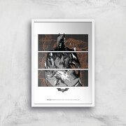 Batman Begins Poster Giclee Art Print - A4 - White Frame