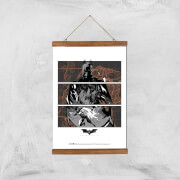 Batman Begins Poster Giclee Art Print - A3 - Wooden Hanger