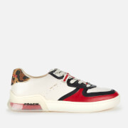 Image of Coach Women's Citysole Court Trainers - Chalk/Electric Red - UK