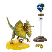 Image of Mattel Jurassic Park Dilophosaurus 6 Inch Scale Amber Collection Action Figure