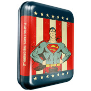 DC Superman Collector Playing Cards & Tin