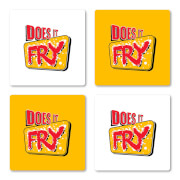 Does It Fry Coaster Set