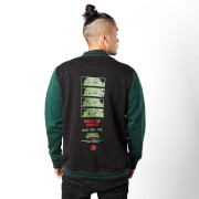 Image of Teenage Mutant Ninja Turtles By The Slice Varsity Jacket - Black / Green - S - Black