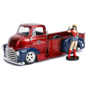 Image of Jada Diecast 1:24 1952 Chevy COE Pickup with Wonder Woman Figure